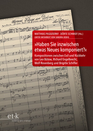 Buchcover "Haben Sie inzwischen etwas Neues komponiert?" | EAN 9783869165028 | ISBN 3-86916-502-2 | ISBN 978-3-86916-502-8