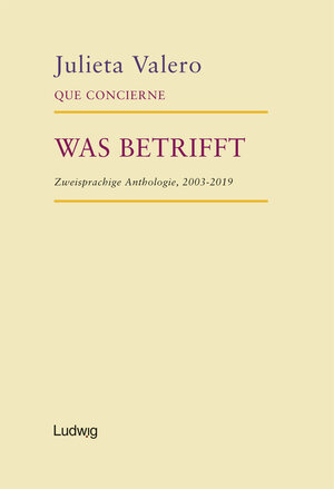 Buchcover Que Concierne - Was Betrifft | Julieta Valero | EAN 9783869353760 | ISBN 3-86935-376-7 | ISBN 978-3-86935-376-0