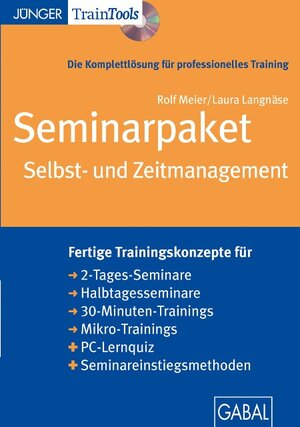 Buchcover Seminarpaket Selbst- und Zeitmanagement (CD-ROM) | Rolf Meier | EAN 9783869362694 | ISBN 3-86936-269-3 | ISBN 978-3-86936-269-4