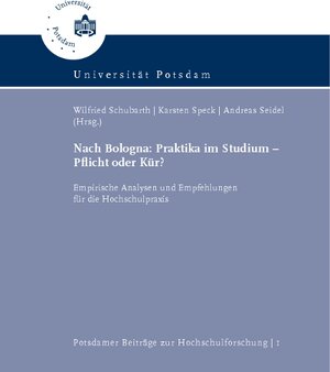 Buchcover Nach Bologna: Praktika im Studium – Pflicht oder Kür?  | EAN 9783869561233 | ISBN 3-86956-123-8 | ISBN 978-3-86956-123-3