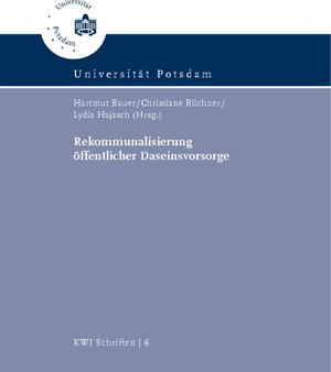 Buchcover Rekommunalisierung öffentlicher Daseinsvorsorge  | EAN 9783869561707 | ISBN 3-86956-170-X | ISBN 978-3-86956-170-7