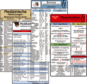 Buchcover Stations Karten-Set - Laborwerte, Med. Abkürzungen, Medikamente - Haltbarkeit nach Anbruch, Reanimation  | EAN 9783869572390 | ISBN 3-86957-239-6 | ISBN 978-3-86957-239-0