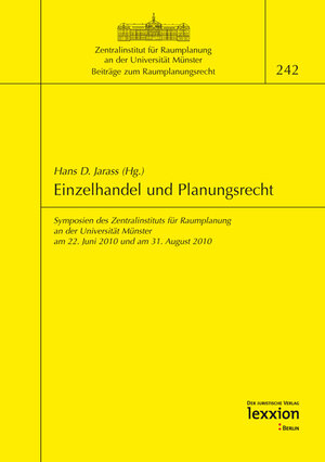 Buchcover Einzelhandel und Planungsrecht  | EAN 9783869651637 | ISBN 3-86965-163-6 | ISBN 978-3-86965-163-7