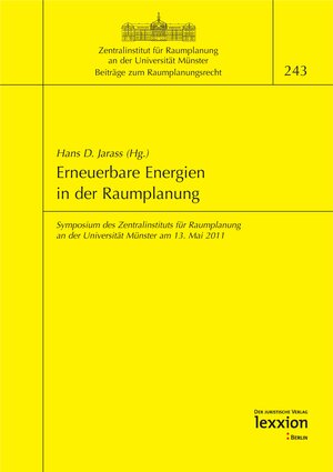 Buchcover Erneuerbare Energien in der Raumplanung  | EAN 9783869651804 | ISBN 3-86965-180-6 | ISBN 978-3-86965-180-4