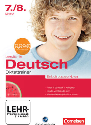 Buchcover Lernvitamin Deutsch Diktattrainer 7./8. Klasse  | EAN 9783869762098 | ISBN 3-86976-209-8 | ISBN 978-3-86976-209-8