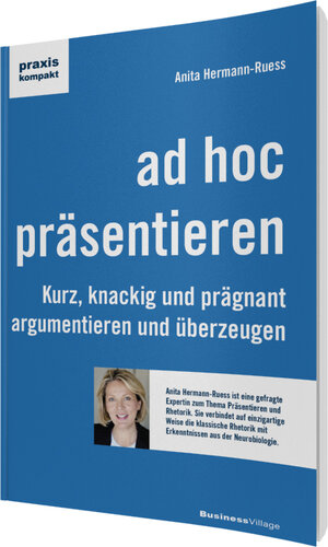 Buchcover ad hoc präsentieren | Anita Hermann-Ruess | EAN 9783869801872 | ISBN 3-86980-187-5 | ISBN 978-3-86980-187-2