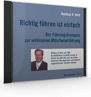 Buchcover Richtig führen ist einfach | Matthias K. Hettl | EAN 9783869802558 | ISBN 3-86980-255-3 | ISBN 978-3-86980-255-8