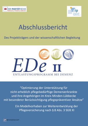 Buchcover Entlastungsprogramm bei Demenz – EDe II | Hartmut Emme von der Ahe | EAN 9783869916385 | ISBN 3-86991-638-9 | ISBN 978-3-86991-638-5
