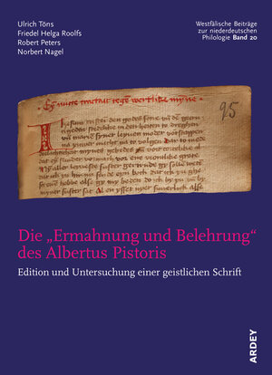 Buchcover Die „Ermahnung und Belehrung“ des Albertus Pistoris  | EAN 9783870234492 | ISBN 3-87023-449-0 | ISBN 978-3-87023-449-2