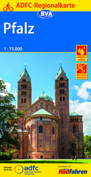 Buchcover ADFC-Regionalkarte Pfalz mit Tagestouren-Vorschlägen, 1:75.000, reiß- und wetterfest, GPS-Tracks Download  | EAN 9783870738419 | ISBN 3-87073-841-3 | ISBN 978-3-87073-841-9