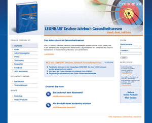Buchcover Leonhart Taschen-Jahrbuch Gesundheitswesen Online  | EAN 9783870815738 | ISBN 3-87081-573-6 | ISBN 978-3-87081-573-8
