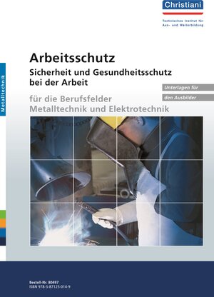 Arbeitsschutz. Sicherheit und Gesundheitsschutz bei der Arbeit - Begleitheft für den Ausbilder. Für die Berufsfelder Metalltechnik und Elektrotechnik. (Lernmaterialien)