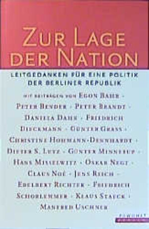 Buchcover Zur Lage der Nation  | EAN 9783871344374 | ISBN 3-87134-437-0 | ISBN 978-3-87134-437-4