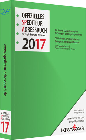 Buchcover Offizielles Spediteur Adressbuch für Logistiker und Verlader 2017 | EAN 9783871545719 | ISBN 3-87154-571-6 | ISBN 978-3-87154-571-9