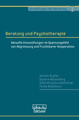 Buchcover Beratung und Psychotherapie | Annett Kupfer | EAN 9783871594519 | ISBN 3-87159-451-2 | ISBN 978-3-87159-451-9