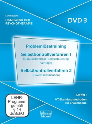 Buchcover Problemlösetraining · Selbstkontrollverfahren 1 · Selbstkontrollverfahren 2 (DVD 3) | Andreas Veith | EAN 9783871595530 | ISBN 3-87159-553-5 | ISBN 978-3-87159-553-0
