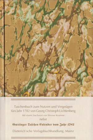 Buchcover Taschenbuch zum Nutzen und Vergnügen für's Jahr 1782  | EAN 9783871620362 | ISBN 3-87162-036-X | ISBN 978-3-87162-036-2
