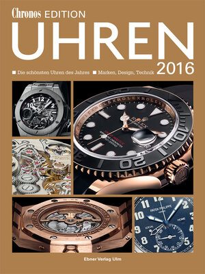 Buchcover Chronos Edition Uhren 2016 | EAN 9783871882562 | ISBN 3-87188-256-9 | ISBN 978-3-87188-256-2