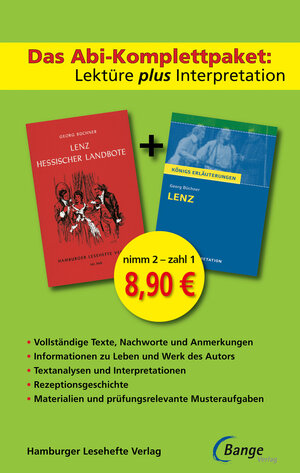 Buchcover Lenz | Georg Büchner | EAN 9783872919205 | ISBN 3-87291-920-2 | ISBN 978-3-87291-920-5