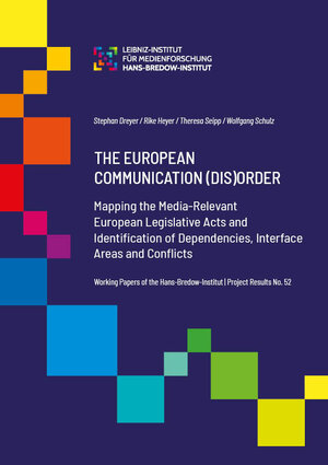 Buchcover The European Communication (Dis)Order. | Stephan Dreyer | EAN 9783872961624 | ISBN 3-87296-162-4 | ISBN 978-3-87296-162-4