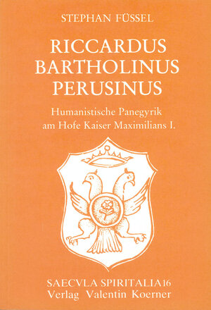 Buchcover Riccardus Bartholinus Perusinus | Stephan Füssel | EAN 9783873204164 | ISBN 3-87320-416-9 | ISBN 978-3-87320-416-4