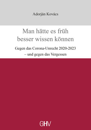 Buchcover Man hätte es früh besser wissen können | Adorján Kovács | EAN 9783873368477 | ISBN 3-87336-847-1 | ISBN 978-3-87336-847-7