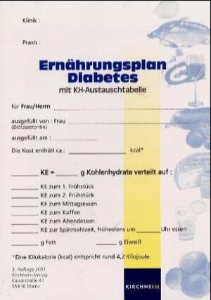 Buchcover Ernährungsplan Diabetes | Katrin Ahrens | EAN 9783874093361 | ISBN 3-87409-336-0 | ISBN 978-3-87409-336-1