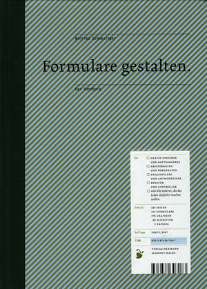 Buchcover Formulare gestalten | Borries Schwesinger | EAN 9783874397087 | ISBN 3-87439-708-4 | ISBN 978-3-87439-708-7