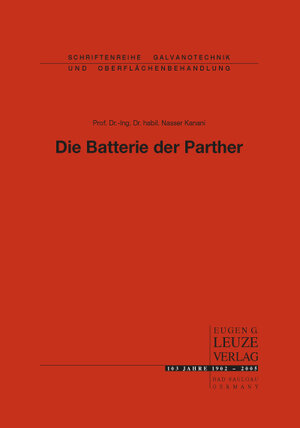 Buchcover Die Batterie der Parther | Nasser Kanani | EAN 9783874802062 | ISBN 3-87480-206-X | ISBN 978-3-87480-206-2