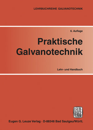 Buchcover Praktische Galvanotechnik | T W Jelinek | EAN 9783874802079 | ISBN 3-87480-207-8 | ISBN 978-3-87480-207-9