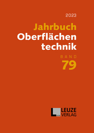 Buchcover Jahrbuch Oberflächentechnik | Timo Prof. Dr. Sörgel | EAN 9783874803854 | ISBN 3-87480-385-6 | ISBN 978-3-87480-385-4