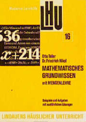 Buchcover Mathematisches Grundwissen mit Mengenlehre | Otto Teller | EAN 9783874881166 | ISBN 3-87488-116-4 | ISBN 978-3-87488-116-6