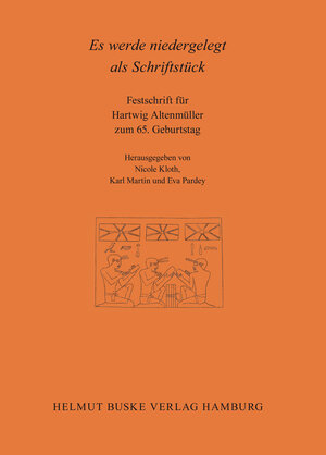 Buchcover Es werde niedergelegt als Schriftstück. Festschrift für Hartwig Altenmüller  | EAN 9783875483413 | ISBN 3-87548-341-3 | ISBN 978-3-87548-341-3