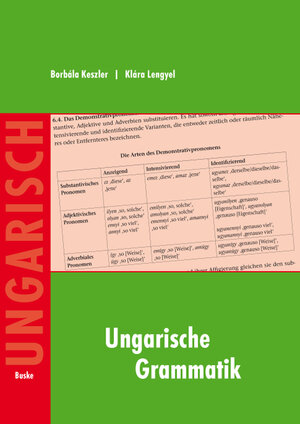 Buchcover Ungarische Grammatik | Borbála Keszler | EAN 9783875487978 | ISBN 3-87548-797-4 | ISBN 978-3-87548-797-8