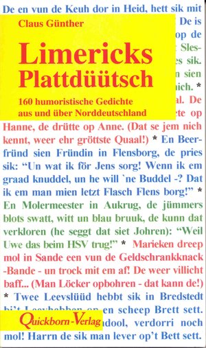 Buchcover Limericks Plattdüütsch | Claus Günther | EAN 9783876512914 | ISBN 3-87651-291-3 | ISBN 978-3-87651-291-4