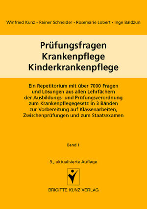 Buchcover Prüfungsfragen Krankenpflege - Kinderkrankenpflege. Band 1 (Multiple-Choice-Fragen) | Winfried Kunz | EAN 9783877066430 | ISBN 3-87706-643-7 | ISBN 978-3-87706-643-0