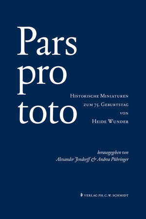 Buchcover Pars pro toto  | EAN 9783877079263 | ISBN 3-87707-926-1 | ISBN 978-3-87707-926-3