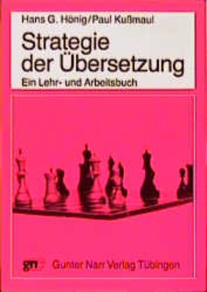 Buchcover Strategie der Übersetzung | Hans G Hönig | EAN 9783878085867 | ISBN 3-87808-586-9 | ISBN 978-3-87808-586-7