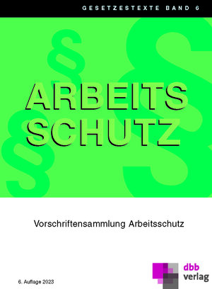 Buchcover Vorschriftensammlung Arbeitsschutz  | EAN 9783878632566 | ISBN 3-87863-256-8 | ISBN 978-3-87863-256-6