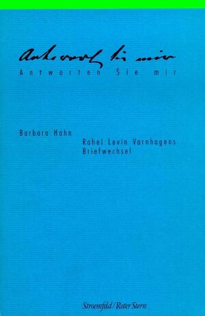 Buchcover Antworten Sie mir | Barbara Hahn | EAN 9783878773726 | ISBN 3-87877-372-2 | ISBN 978-3-87877-372-6