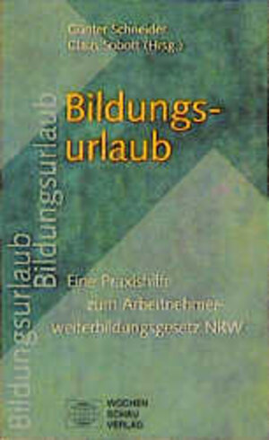 Buchcover Bildungsurlaub  | EAN 9783879200337 | ISBN 3-87920-033-5 | ISBN 978-3-87920-033-7