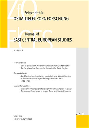 Buchcover Zeitschrift für Ostmitteleuropa-Forschung 67/3 ZfO - Journal of East Central European Studies JECES 67/3  | EAN 9783879694464 | ISBN 3-87969-446-X | ISBN 978-3-87969-446-4