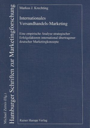 Buchcover Internationales Versandhandels-Marketing | Markus J Krechting | EAN 9783879882779 | ISBN 3-87988-277-0 | ISBN 978-3-87988-277-9