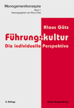 Buchcover Führungskultur | Klaus Götz | EAN 9783879883752 | ISBN 3-87988-375-0 | ISBN 978-3-87988-375-2