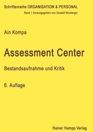 Buchcover Assessment Center | Ain Kompa | EAN 9783879883899 | ISBN 3-87988-389-0 | ISBN 978-3-87988-389-9