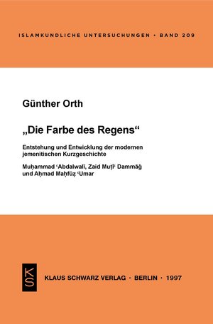 Buchcover Die Farbe des Regens | Günther Orth | EAN 9783879972616 | ISBN 3-87997-261-3 | ISBN 978-3-87997-261-6