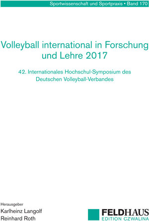 Buchcover Volleyball international in Forschung und Lehre 2017  | EAN 9783880206656 | ISBN 3-88020-665-1 | ISBN 978-3-88020-665-6