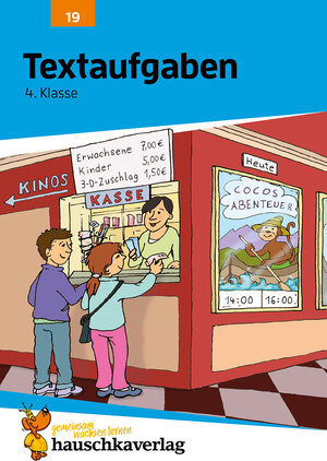 Buchcover Mathe 4. Klasse Übungsheft - Textaufgaben | Adolf Hauschka | EAN 9783881000192 | ISBN 3-88100-019-4 | ISBN 978-3-88100-019-2