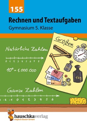 Buchcover Rechnen und Textaufgaben - Gymnasium 5. Klasse, A5-Heft | Tina Wefers | EAN 9783881001557 | ISBN 3-88100-155-7 | ISBN 978-3-88100-155-7