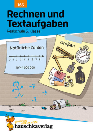 Buchcover Rechnen und Textaufgaben - Realschule 5. Klasse, A5-Heft | Laura Nitschké | EAN 9783881001656 | ISBN 3-88100-165-4 | ISBN 978-3-88100-165-6